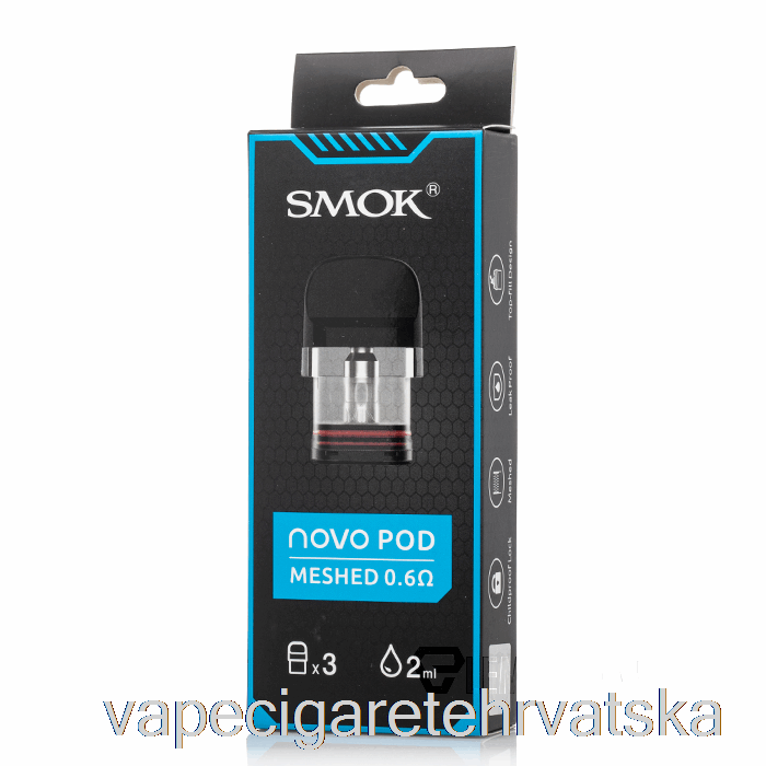 Vape Hrvatska Smok Novo Replacement Pod Cartridges 0.6ohm Novo Pods